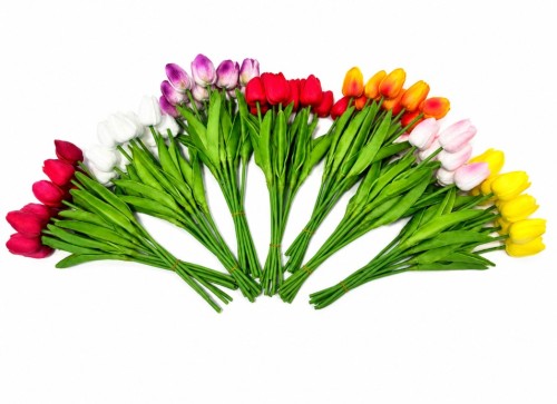 Sztuczne tulipany gumowe