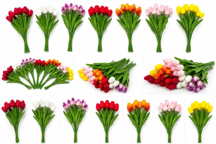 Sztuczne tulipany gumowe