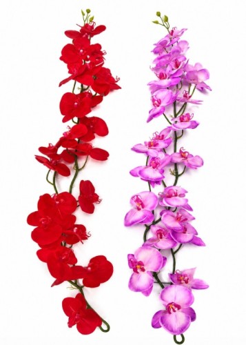 Sztuczna gałązka kwiatowa orchidea