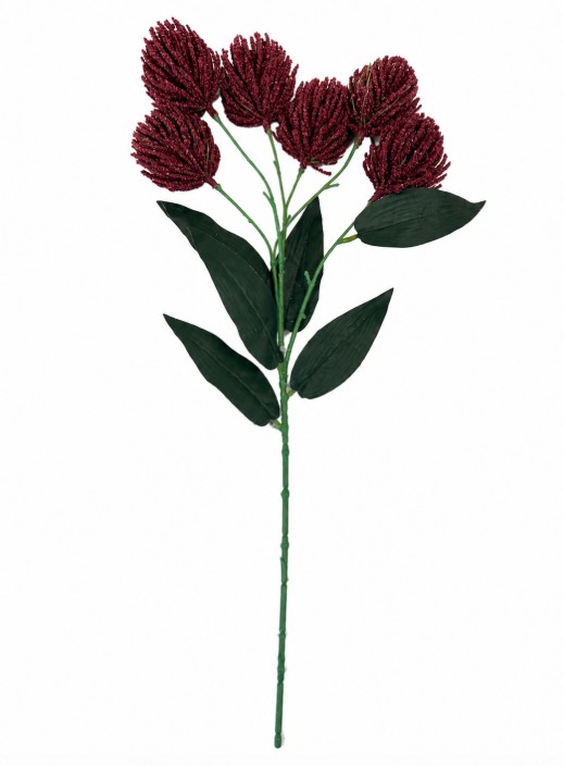 Sztuczna gałązkowa kwiatowa chryzantema –55cm